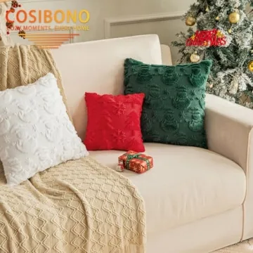 COZY COSIBONO Christmas Reindeer Pillow Covers Set