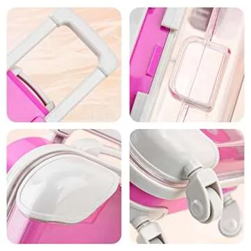 Framendino, 12 Pack Box Empty Packaging Storage Containers Mini Suitcase Candy 9 Colors