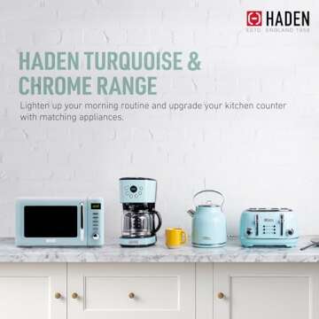 Haden Compact Microwave Oven - Stylish & Efficient 0.7 Cu Ft