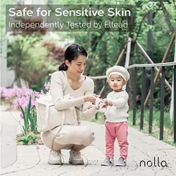 Nolla Flushable Wipes - Plant-Based & Eco-Friendly 60 Count