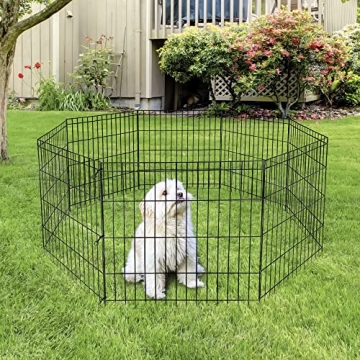 Durable Foldable Metal Pet Playpen for Small Animals