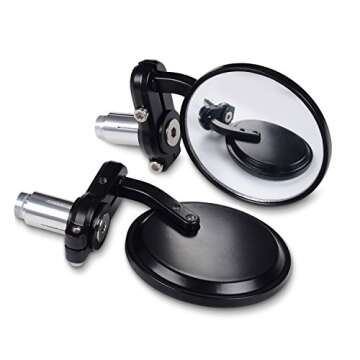 KAWELL Convex Motorcycle Mirror for Safe Riding