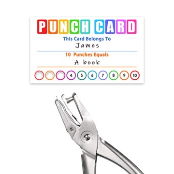 Punch Cards Kit 108 Incentive Reward Cards for Kids
