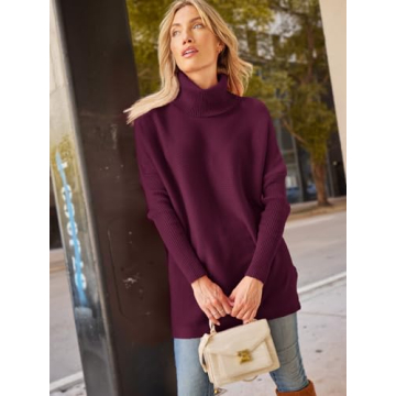 LILLUSORY Oversized Turtleneck Sweater Women Winter 2024