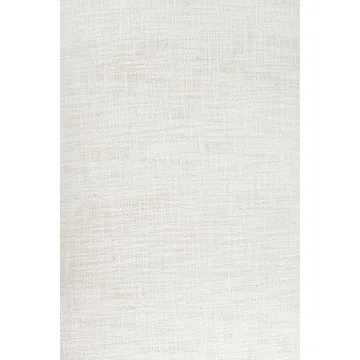 Cream Cotton Woven Slub Pillow with Plush Tassels - Durable & Stylish