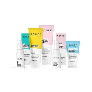 Acure Radically Rejuvenating Sheet Mask, 100% Vegan, Provides Anti-Aging Support, Argan Oil & Hyaluronic Acid - Hydrates & Nourishes, 1 Count, 0.67 Fl Oz