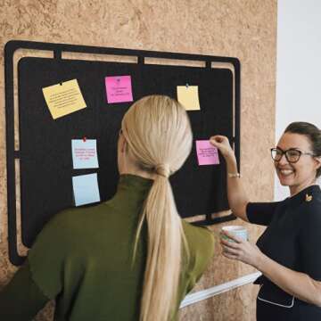 SEG Direct Large Felt Pin Board for Wall, Memo Board 28" x 17", Bulletin Board and Notice Board with...