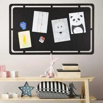 Stylish SEG Direct Felt Pin Board 28x17 for Home and Office