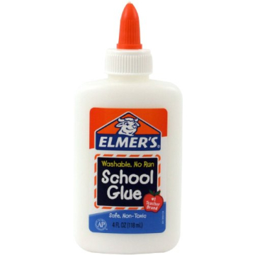 Elmer's Washable No-Run School Glue, 4 oz, 3 Pack