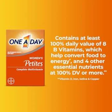 One A Day Women’s Petites Multivitamin,Supplement with Vitamin A, C, D, E and Zinc for Immune Health Support, B Vitamins, Biotin, Folate (as folic acid) & more,Tablet, 160 count