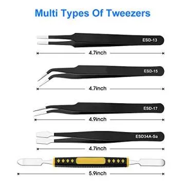 UUBAAR Precision Tweezers Set for All Your Crafting Needs