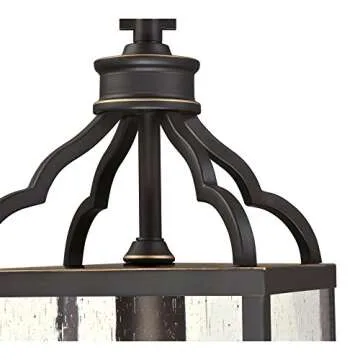 Westinghouse 6359300 Cardinal One-Light, Oil Rubbed Bronze Finish with Highlights and Clear Seeded G...
