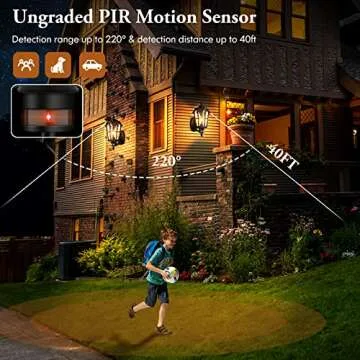 2-Pack Motion Sensor Outdoor Wall Lights, Dusk to Dawn Porch Lights Wall Mount, Waterproof Exterior Light Fixtures Sconces Lighting, Black Wall Lanterns Outside Lights for House Garage Front Door