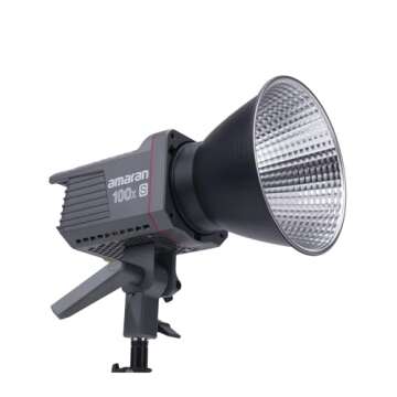 Amaran 100x Upgrade,amaran 100xs Bi-Color LED Video Light 130W 2700-6500k Bluetooth App Control 9 Built-in Lighting Effects DC/AC Power Supply Ultra Silent Fan