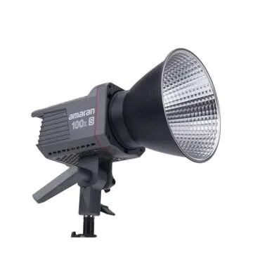 Amaran 100x Upgrade,amaran 100xs Bi-Color LED Video Light 130W 2700-6500k Bluetooth App Control 9 Built-in Lighting Effects DC/AC Power Supply Ultra Silent Fan
