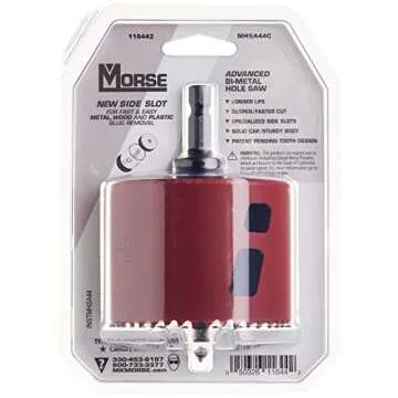 Morse MHSA44C Bimetal Hole Saw, 2-3/4" Diameter, Carded