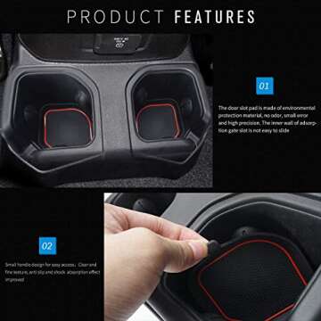 Auovo Cup Holder Inserts for Jeep Wranglers & Gladiators