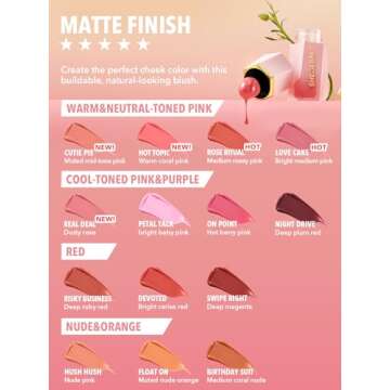 SHEGLAM Color Bloom Liquid Blush Makeup for Cheeks