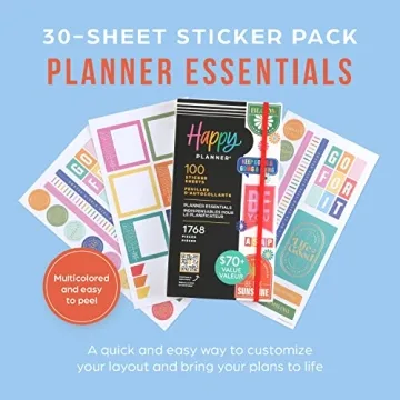 Happy Planner Stickers Set - 4,666 Colorful Planner Accessories