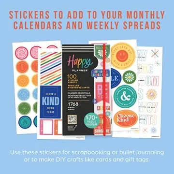 Happy Planner Stickers Set - 4,666 Colorful Planner Accessories