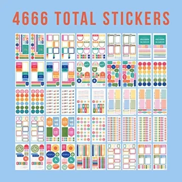 Happy Planner Stickers Set - 4,666 Colorful Planner Accessories