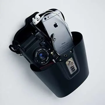 SAFEGO Portable Indoor/Outdoor Lock Box Safe with Key and Combination Access (Black)