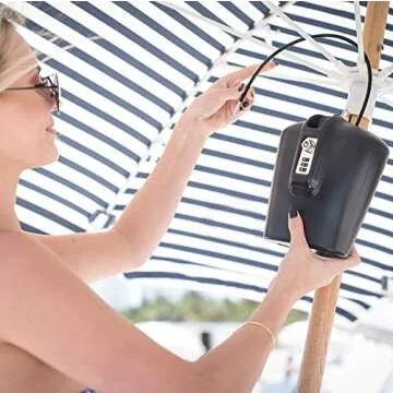 SAFEGO Portable Indoor/Outdoor Lock Box Safe with Key and Combination Access (Black)