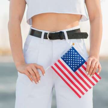 OHOME 12 Pack Mini American Flags for 4th of July