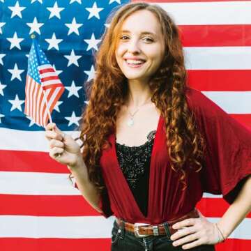 OHOME 12 Pack Mini American Flags for 4th of July