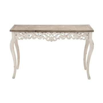 Deco 79 Decorative Wood Console Table with Vintage Finish