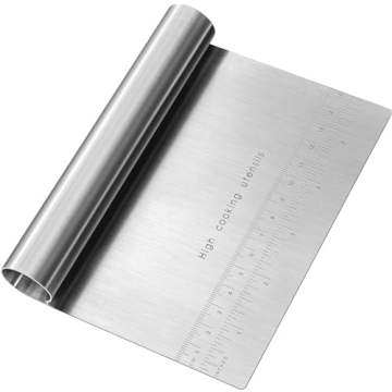 Versatile Stainless Steel Dough Pastry Scraper 1
