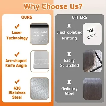 Versatile Stainless Steel Dough Pastry Scraper 1