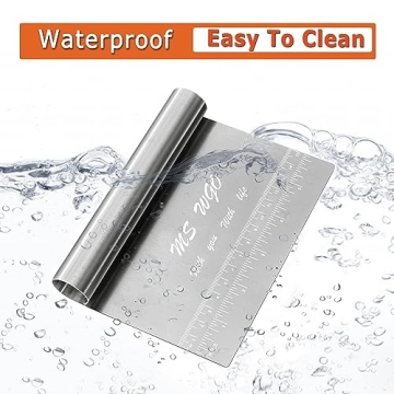 Versatile Stainless Steel Dough Pastry Scraper 1
