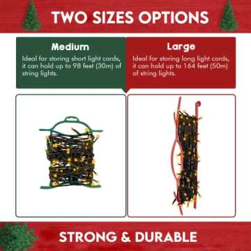 EDSRDUS Colorful Rope Winder Set for Lights & Cords