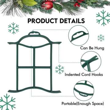 EDSRDUS Colorful Rope Winder Set for Lights & Cords