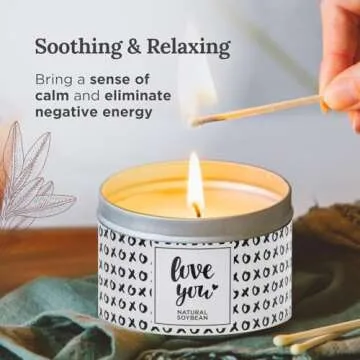 Magnificent 101 Love You Aromatherapy Candle 6 Oz - Natural Soy Wax