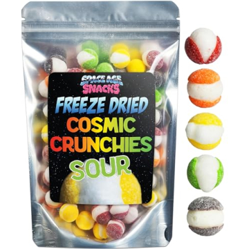 Sour Freeze Dried Cosmic Crunchies - 4 Ounce Crispy Candy