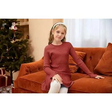 Pengfei Baby Girls Faux Fur Teddy Long Coat Tollder Kids Winter Fleece Jacket Warm Outwear Clothes