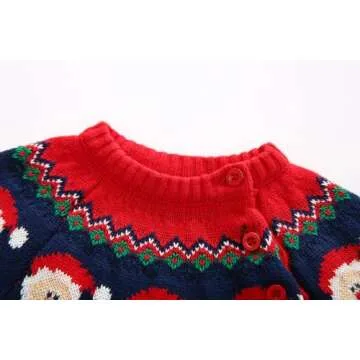 Baby Toddler Boys Girls Sweater Knit Christmas Sweatshirt Little Kids Pullover Cotton Winter Warm Tops Coat Clothes