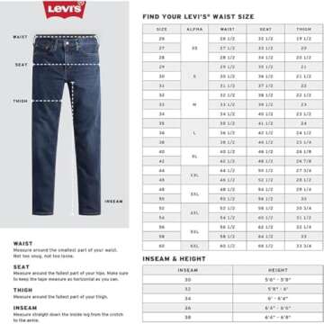 Levi's Men's 511 Slim Fit Jeans (Also Available in Big & Tall), Throttle-Stretch, 33W x 34L