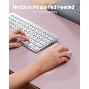 YSAGi Leather Desk Protector - Large Non-Slip Mat for Office