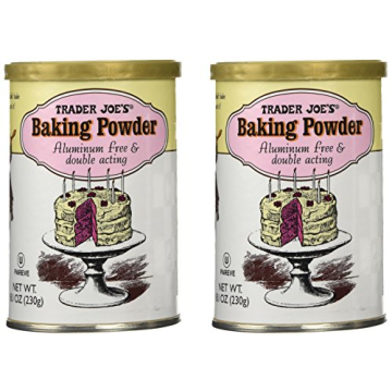 Trader Joe's Baking Powder Double Acting Aluminum Free (Pack of 2) 8.1 Oz