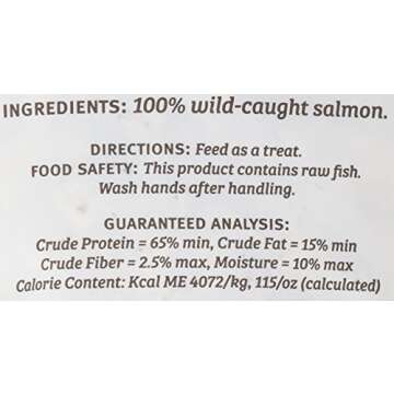 SOJOS Simply Wild Raw Freeze-Dried Dog Treats Salmon 2.5 oz