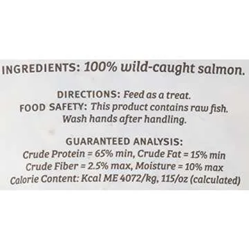 SOJOS Simply Wild Raw Freeze-Dried Dog Treats Salmon 2.5 oz