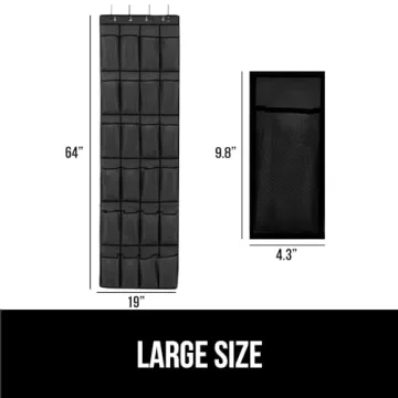 Gorilla Grip Over the Door Shoe Organizer with 24 Pockets