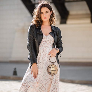 Basketball Shaped Rhinestones Evening Clutch Bag