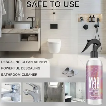 Mad Acid Glass Cleaner, Heavy-Duty Wheel Cleaner, Wheel and Tire Cleaner Multi Purpose, Powerful Water Spot Remover for Cars, Easily Remove Water Spots and Stains, 4 Fl.oz