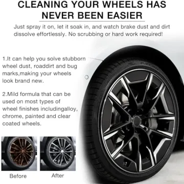 Mad Acid Glass Cleaner, Heavy-Duty Wheel Cleaner, Wheel and Tire Cleaner Multi Purpose, Powerful Water Spot Remover for Cars, Easily Remove Water Spots and Stains, 4 Fl.oz