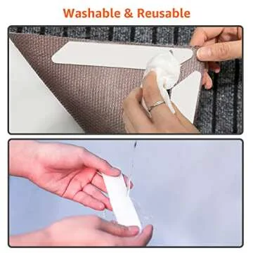 ZONGOOL 16 PCS Non-Slip Rug Tape for All Floors