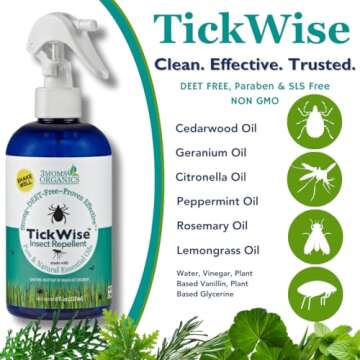 3 Moms Organics TickWise: All Natural Tick Repellent 8oz